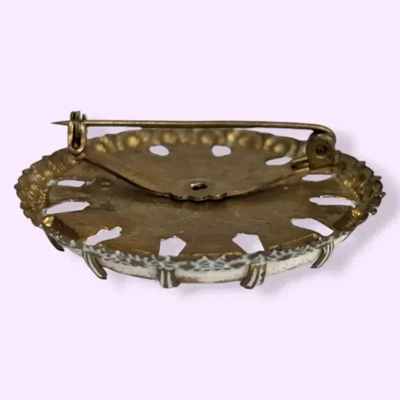 Vintage West Germany Sugar Glass Portrait - Picture 4 of 7